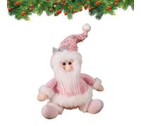 Muñeco de Papá Noel de Peluche, Figura estacional Colgante Rosa | Peluche Papá Noel Colgante para árbol de Navidad - para los estantes, la Biblioteca, el jardín Patio