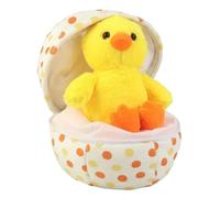 Muñeco De Peluche - 25 Cm De Peluche Suave Con Forma De Huevo, Figura Adorable, Diseño Esponjoso Con Cremallera, Superficie Suave Al | Accesorio Encantador Para Niños, Niñas, Adolescentes Y Adul