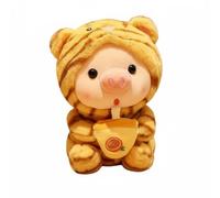 Muñeco de Peluche Cerdito Burbuja Animal Disfraz Taza Diseño Único Relleno Suave Comodidad Apto para Regalo Decoración de Habitación Infantil Parejas Coleccionistas Niñas, 35CM, Tigre