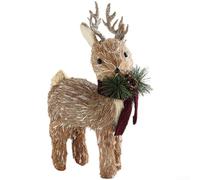 Muñeco de peluche de alce de espuma ligera para ventana de Navidad y decoración de escritorio con sofisticado estilo escandinavo (alce de pie)