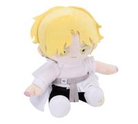 Muñeco de Peluche de Anime, Peluches Suaves Finamente Bordados para Coleccionistas y Regalos, Tamaño Portátil con Relleno de Algodón PP (Chico de Pelo Gris)