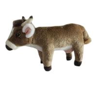 Muñeco de Peluche de Becerro simulado, Juguete de Peluche de toreo de Animales, Regalo de compañía Suave y Lindo, decoración del hogar