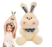 Muñeco de peluche de conejo: material de algodón esponjoso de 0,16 kg, tacto suave y agradable para la piel, adorable amuleto de regalo, reconfortante para una figura de recuerdo emocional | Estudio D
