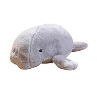 Muñeco de peluche de manatí de mar - Peluche realista | Cojín suave de peluche portátil de animales marinos, cojín decorativo estilo para dormitorio o sala de estar