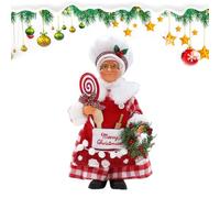 Muñeco de Peluche de Papá Noel de pie, Figura navideña de Papá Noel,Juguetes de Peluche de Sentado de pie - Figuras coleccionables del Festival de Dibujos Animados, Decoraciones navideñas pa