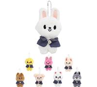 Muñeco de peluche Stray Kids 12cm, Stray Kids SKZ ATE SKZoo Llavero y Colgante de Mochila, Regalo de Cumpleaños para Niños y Fans (Leebit)