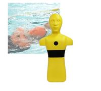 Muñeco Entrenamiento Rescate Acuático,simulador Rescate En Piscina,Herramienta Entrenamiento For Salvar Vidas En Piscinas,con 3 Orificios Inyección Agua(Yellow)