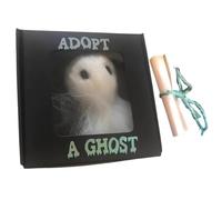 Muñeco Fantasma Pequeña Figura De Juguete Fantasmal Y Adorable Con Un | Adopción de Fantasma Para Mesa Oficina Hogar Escritorio Familia