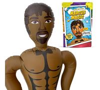 Muñeco Hinchable Hombre con Banda Despedida de Soltera - Muñeco Inflable Despedida de Soltero, Photocall y Fiestas. Altura 150 cm - Marcus Magic