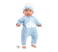 Muñeco Llorens 38 cm - Los Llorones - Joel Elefante Celeste (sin sonido) - 38 cm / Cuerpo de tela