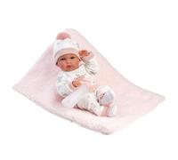 Muñeco Llorens articulado 35 cm - Recién Nacidos muy suaves - Bimba con cojín - 35 cm / Cuerpo de vinilo articulado