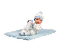 Muñeco Llorens articulado 35 cm - Recién Nacidos muy suaves - Bimbo con cojín - 35 cm / Cuerpo de vinilo articulado