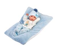 Muñeco Llorens articulado 35 cm - Recién Nacidos muy suaves - Bimbo con cojín - 35 cm / Cuerpo de vinilo articulado