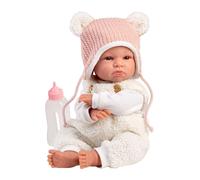 Muñeco Llorens que llora 38 cm - Recién Nacidos con sonidos de bebé - Lara Llorona - 38 cm / Cuerpo de tela con extremidades de vinilo