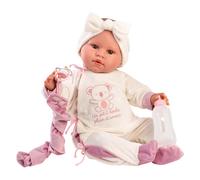 Muñeco Llorens que llora 45 cm - Recién Nacidos con sonidos de bebé - Lea Llorona - 45 cm / Cuerpo de tela con extremidades de vinilo