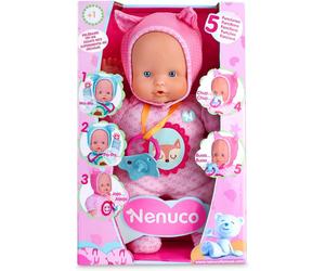Muñeco NENUCO Blandito Rosa 5 Funciones