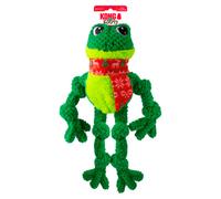 Muñeco resistente para perro - KONG Knots Frog - Edición de Navidad - Tamaño: L/XL