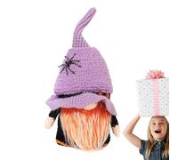 Muñeco Sin Rostro De Halloween Mono Figurita Tejida De Buena Suerte | Muñeco De Halloween Para El Hogar Para Estantería Repisa Aula Dormitorio Niños Niñas Adultos Mujeres