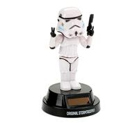 Muñeco solar - figura de soldado imperial Stormtrooper, energía solar, sin batería, plástico durable, ideal para decoración y coleccionistas.