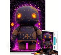 Muñeco vudú con Ojos Brillantes Rompecabezas de 1000 Piezas para Adolescentes Juego de Memoria Mental Cierre Seguro sin Piezas Sueltas Juego de ingenio Ideal para Viajar (50x75cm)