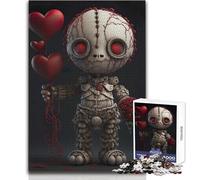 Muñeco vudú de San Valentín, Rompecabezas de 1000 Piezas para Adultos, Juego Interactivo de Habilidad educativa, Gran Idea de Regalo significativo, tamaño 50x75cm