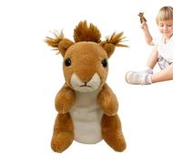 Muñecos de mano de animales de peluche + algodón PP de 3,54 pulgadas | Animal Head Puppet Toy con peluche suave, juego de rol, narración de historias, Plus ħ Animál Puppet | Aula, Iglesia, Uso de