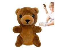 Muñecos de mano de animales para niños - Muñecas de oso de peluche | Lindo juguete interactivo juego de rol de fantasía narración de historias, algodón PP, 9 cm, mini peluche,
