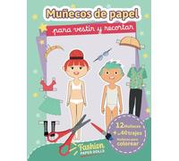 Muñecos de papel para vestir y recortar, decortables de muñecos y accesorios, libro de actividades: Nuevo cuaderno Mundo de Creatividad: Muñecos de ... con Tijeras: Pinta y Recorta Tu Mundo")
