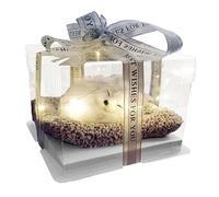 Muñecos de peluche - 16x16x14cm Cachorro de peluche | de modelo interactivo de escritorio, depeluche realista, minimuñeco samoyedo para estante de sala de estar, de regalo, escritor