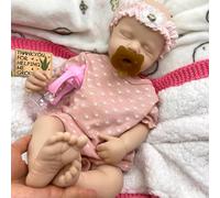 Muñecos Reborn de Silicona de Cuerpo Completo de 20 Pulgadas (sin Pintar) - Boca Abierta, Aptos para Maquillaje DIY - para coleccionistas y Artistas (Girl*1)