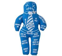 Muñecos vudú 5.12x8.46 '' Muñeca aterradora de algodón y poliéster con impresiones incómodas Muñeca espeluznante Venganza Muñecas de terror negativas para liberación emocional, Día del Niño, Azul