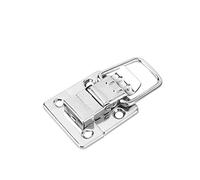 MUNEFE 10 Pcs Silver Fastener Toggle Latch, Locking Suitcase Latches, Lightweight Metal Lock Catch for Heavy Wooden Cases, Tool Boxes, Etc