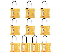 Munefe 10pcs 3 mm Bloque de seguridad de ingeniería, candado anti -skid, bloqueo industrial, adecuado para lugares con aislamiento de energía y bloqueo