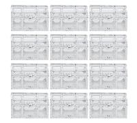 Munefe 12pcs Hollow Out Candy Box, European Hollow Out Candy Boxe, Cajas de de s de chocolate para fiesta de bodas (Gran 31x31.5cm) (Plateado)
