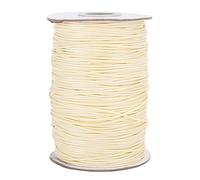 MUNEFE 160m Color Wax Line, Wax Cotton Thread, Necklace Cotton Thread, Suitable for Meeting All Handicraft Requirements (35# beige)