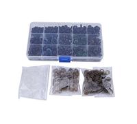MUNEFE 264pcs Plastic Safety Eyes, Black Safety Eyes, Safety Eyes for Crocheting for Handmade and Teddy Bears, Dolls Or Animal Crafts