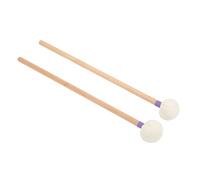 Munefe 2pcs Drum Mallet Kit, Mallets Timpani, tambor de marcha para bombo, timpani, trampa, etc. (Yellow) (Red) (Purple)