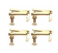MUNEFE 4Pcs String Fine Tuner, Violin String Adjusters, Gold String Adjuster, Suitable for 3/4/4 Violins (Gold)