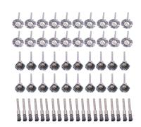 MUNEFE 60Pcs Steel Wire Wheel Brush Set, Metal Grinding Pen Set, Multipurpose Polishing Accessory for Rotary Tools and Stainless Steel Metal Surface Treatment