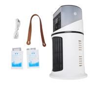 MUNEFE Air Cooler Humidifier, Misting Cooler with Water Tank, Portable USB Desktop Water Cooled Fan for Dorm Office Outdoor Use