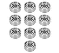 MUNEFE Ball Bearings, Miniature Deep Groove Ball Bearing, Washer Tub Bearing for Longboards Roller Skates Parts 10PCS 4x13x5mm