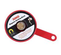 MUNEFE Bloque de soldadura magnético, abrazadera posicionadora de puesta a tierra magnética, abrazadera de tierra magnética de succión de acero de aleación de 30 kg para soldar