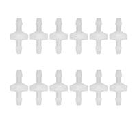 MUNEFE Check Valve, One Way Air Valve, One Way Check Valve Suitable for Fish Tank Chemical Food Industry (12PCS) (5.1mm)