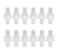 MUNEFE Check Valve, One Way Air Valve, One Way Check Valve Suitable for Fish Tank Chemical Food Industry (12PCS) (10mm)