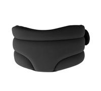 MUNEFE Collar cervical, collarín cervical, soporte cervical suave ajustable para dormir mujeres hombres (Black)