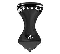 Munefe de de guitarra de 6 cuerdas, portero de puente de guitarra de metal, portero de guitarra eléctrica, adecuado para guitarras eléctricas, bajos, guitarras, etc. (Black)