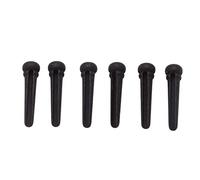 Munefe Ebony Guitar Bridge Pins, Pin de puente de guitarra, guitarra acústica Ebony Bridge End Pins para guitarra acústica (6pcs negro)