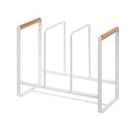 MUNEFE Estante de Almacenamiento de Platos de 3 Compartimentos, Estante de exhibición de Almacenamiento de Platos, Organizador de Platos para exhibir Platos, etc.
