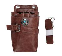 MUNEFE Funda para Tijeras con Cinturón, Bolsa para Tijeras De Peluquero, Funda para Tijeras, Adecuada para 7 Tijeras, Tijeras De Empuje, Peine De Rodillo, Clip De Peine, Etc.