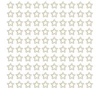 MUNEFE Gold Star Paper Clips, Star Shape Paper Clips, Plating Process Cute Paperclips Suitable for Office School (100pcs)